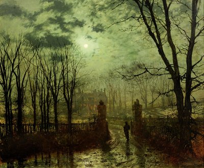 At The Park Gate by John Atkinson Grimshaw